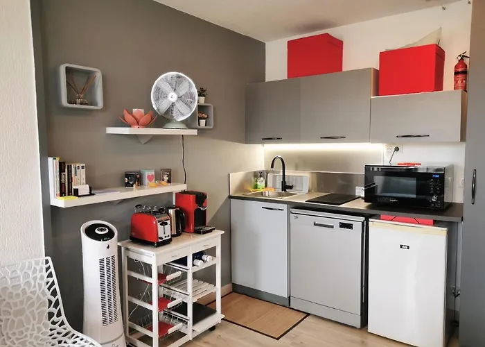 公寓 Biarritz Plage - Terrasse & Piscine Residence 比亚里茨