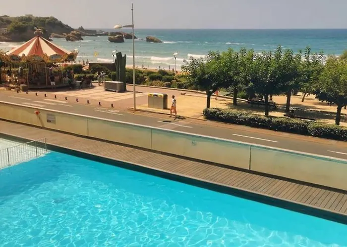 Biarritz Plage - Terrasse & Piscine Residence 公寓 比亚里茨